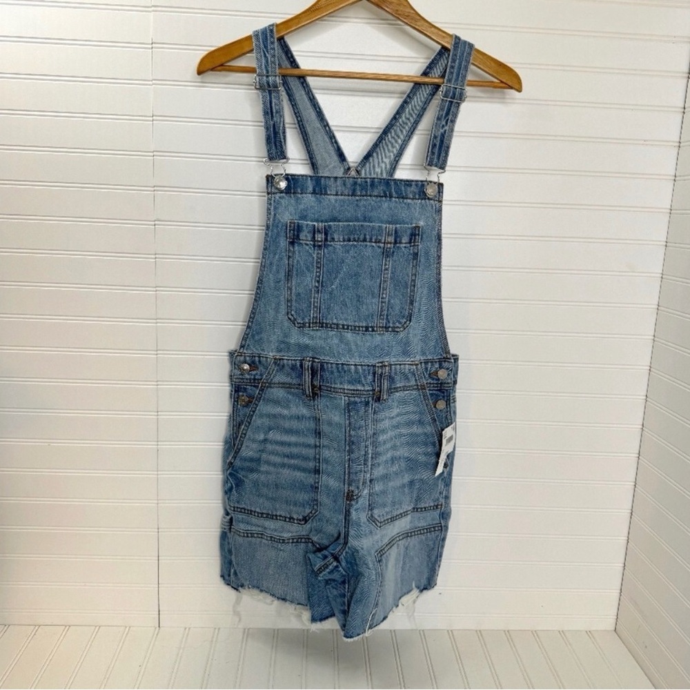NWOT American Eagle Outfitters Blue Denim small Romper overalls